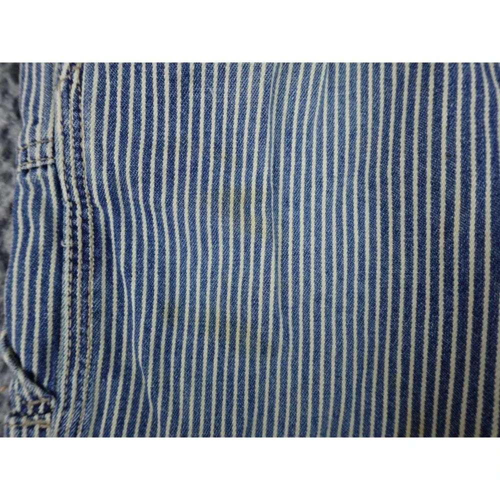OshKosh Bgosh Hickory Stripe Denim Overalls Kids Blue White Vestbak Carpenter